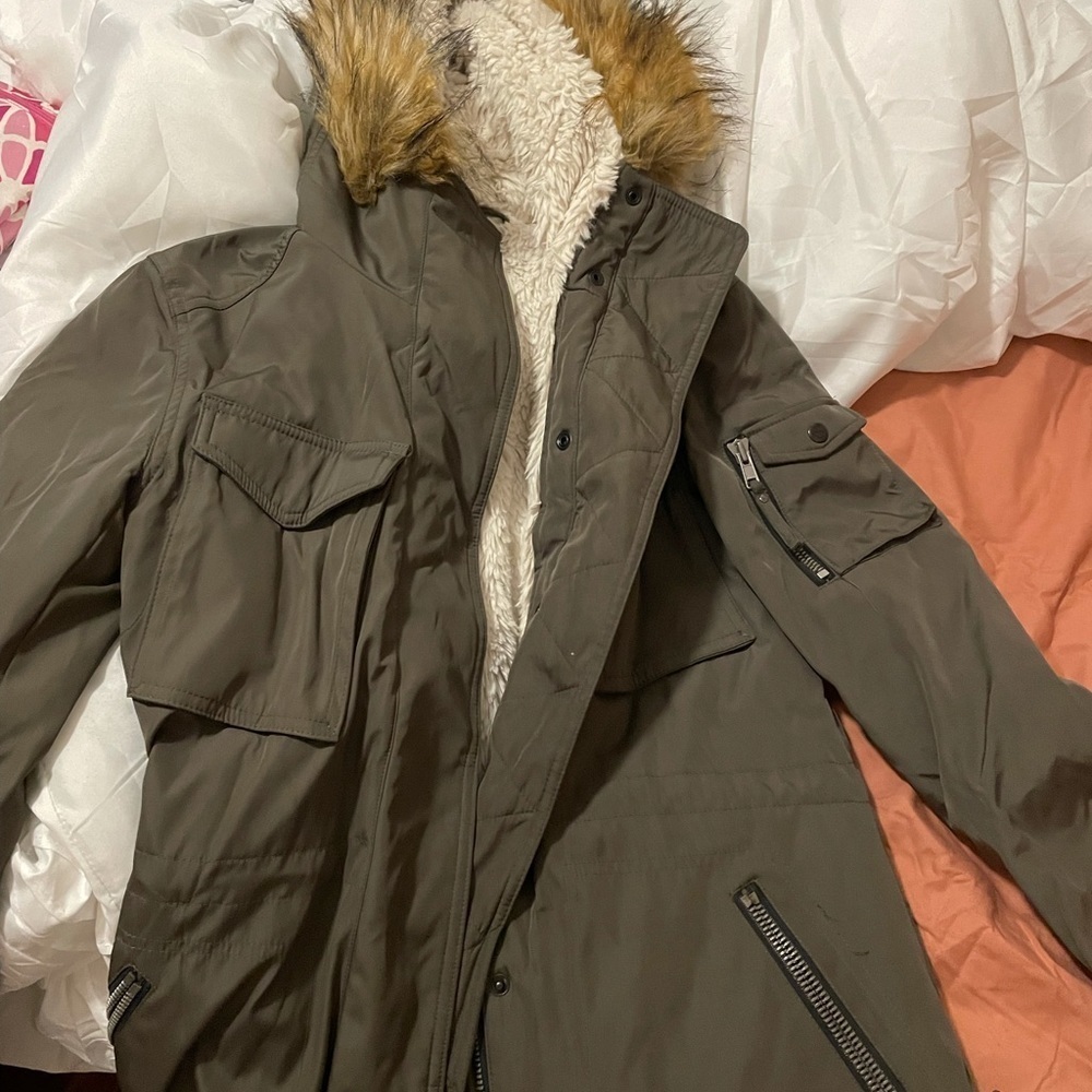 Urban Outfitters army green S13 winter coat